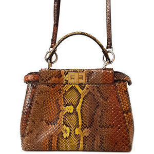 Fendi Peekaboo Iconic satchel nappa leather 2way Shoulder Bag